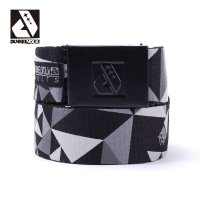 DUNKELVOLK/达克沃 潮牌休闲男士腰带几何嘻哈街头合金头帆布腰带