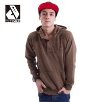 DUNKELVOLK/达克沃潮牌男装 潮男秋冬进口休闲纯色卫衣 男式加绒套头进口卫衣外套