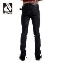 DUNKELVOLK/达克沃 潮牌秋休闲流行男裤纯色水洗小脚牛仔休闲裤