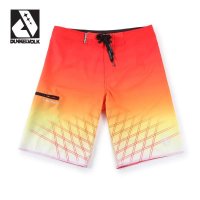 DUNKELVOLK/达克沃 潮牌渐变条纹沙滩裤宽松游泳休闲短裤弹力速干