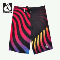 DUNKELVOLK/达克沃 潮牌流行男士速干宽松炫色螺纹沙滩裤冲浪短裤