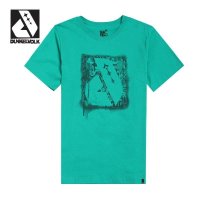 DUNKELVOLK潮牌男装 潮男夏季新款男短袖t恤 个性涂鸦纯棉圆领字母运动休闲t恤 时尚简约T恤