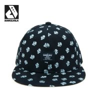 DUNKELVOLK/达克沃 潮牌新品卡通图案棒球帽平沿街头嘻哈街舞板帽