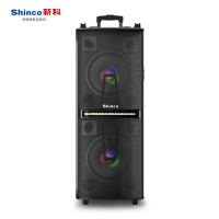 新科V810大功率双12寸户外广场舞音响拉杆充电便携式演出会议音箱