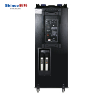 新科V810大功率双12寸户外广场舞音响拉杆充电便携式演出会议音箱