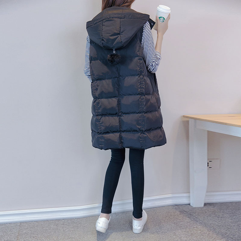 孕妇秋冬装外套上衣韩版孕妇棉衣棉服马甲连帽孕妇秋冬装加厚