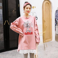 2019孕妇装卫衣春秋季长袖T恤宽松休闲上衣孕期打底衫加大码上衣