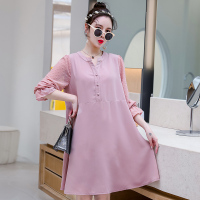 2019春季孕妇韩版孕妇拼接连衣裙孕妇装春装上衣服新款时尚裙子