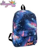 尚魅帆布双肩包新款复古原宿星空背包男女生情侣潮包流行学生书包