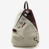 尚魅学生书包帆布双肩包女韩版潮学院风初中日韩双肩包可爱背包包