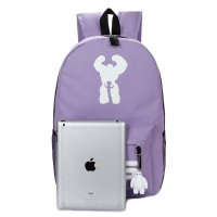 尚魅2015新款男女休闲时尚超能陆战队大白流行款学院风防水双肩包