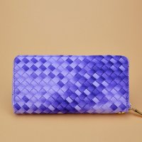 尚魅2016新款钱包 时尚编织纹手拿包 韩版糖果色手包 女士手机包