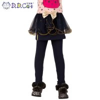 叮当猫童装 女童新时尚韩版春冬装针织长裤中大童儿童休闲针织裤