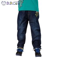 叮当猫童装 男童时尚韩版春装牛仔长裤中大童儿童休闲牛仔裤单裤