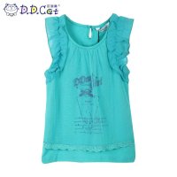 叮当猫童装 女童2016时尚夏装圆领无袖针织背心中大童儿童休闲衫 14S3...