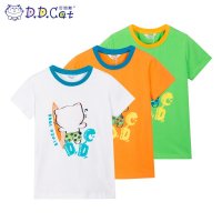 叮当猫童装 男童夏季卡通印花圆领针织T恤衫中大童儿童休闲短袖衫 AFS1145
