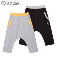 叮当猫童装 男童2016潮流夏装针织七分裤中大童哈伦裤中腰七分裤 AFS5414