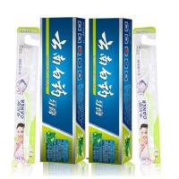 云南白药薄荷香型味210g*2支 送牙刷 口腔溃疡牙龈出血肿痛