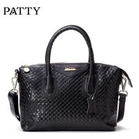 芭迪2014新品 时尚编织纹牛皮手提包 简约单肩斜跨包女 贝壳包