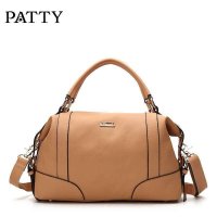 芭迪2014新款女包 时尚潮流牛皮手提包 纯色单肩斜跨包 枕头包女