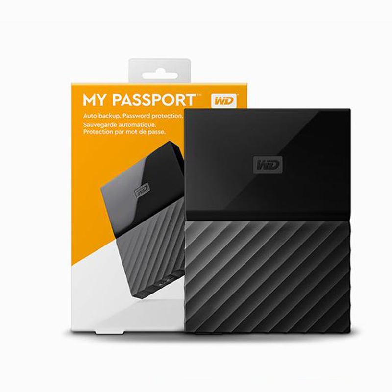 西部数据(WD)New My Passport 1TB 2.5英寸 黑色 移动硬盘WDBYNN0010BBK-CESN