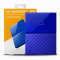 西部数据（WD）New My Passport 2TB 2.5英寸 蓝色 移动硬盘 WDBYFT0020BBL-CESN