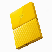 西部数据（WD）New My Passport 2TB 2.5英寸清新黄 移动硬盘 WDBYFT0020BYL-CESN