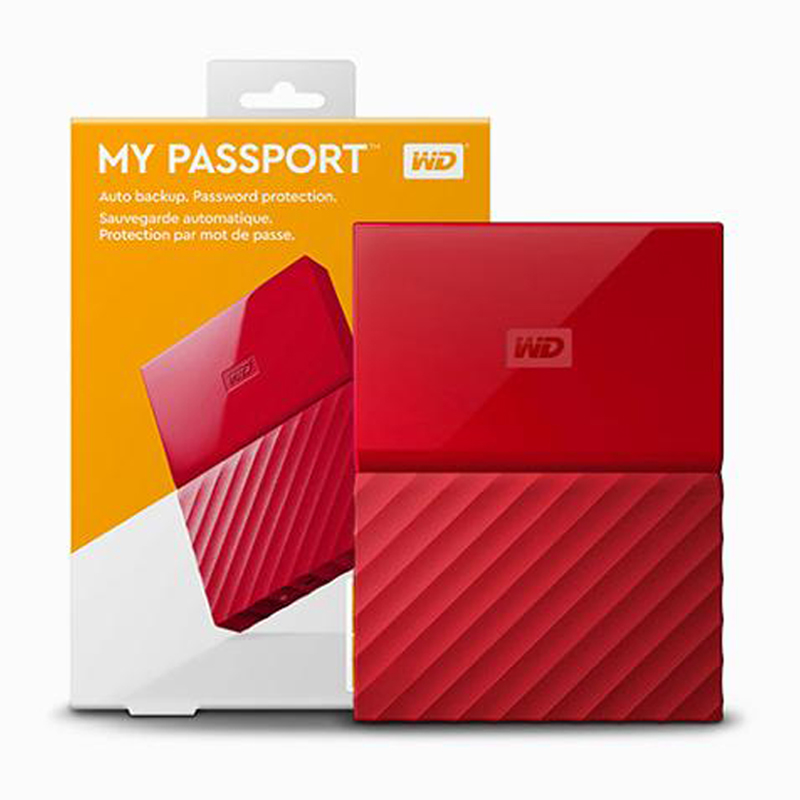 西部数据（WD）New My Passport 2TB 2.5英寸中国红 移动硬盘 WDBYNN0020BRD-CESN