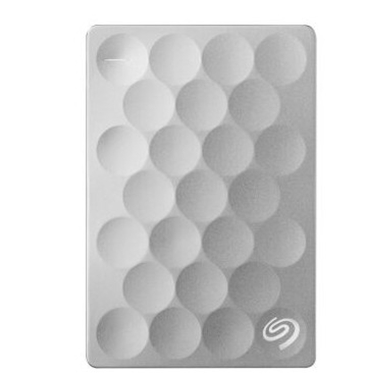 希捷Seagate睿致2TB 原厂数据恢复服务 超薄9.6mm USB3.0 2.5英寸 移动硬盘 皓月银