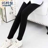 女童打底裤莫代尔秋季新款纯棉黑色中大童小童长裤儿童紧身小脚裤