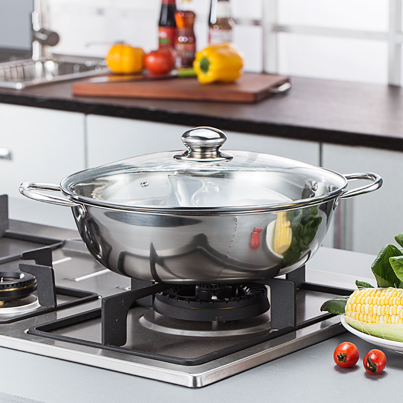 锐友鸳鸯锅电磁炉用鸳鸯火锅专用锅家用火锅锅