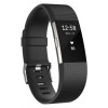 Fitbit Charge 2 智能时尚心率手环 心率实时监测 自动睡眠记录 来电显示 VO2Max测量 黑色L