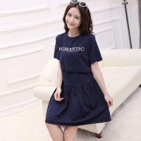 2014韩版最新时尚纯棉 哺乳孕妇裙310