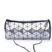 VERONICA·WANG 时尚立体几何菱格圆柱形女包.VW008
