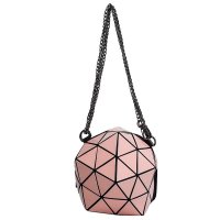 VERONICA·WANG 时尚潮流球形菱格镭射包VW011