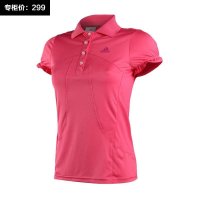 adidas/阿迪达斯 2014夏新款女子运动短袖POLOT恤 D82161