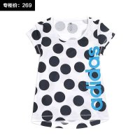 adidas阿迪达斯 2014夏季新款女子圆领T恤运动短袖 F49238