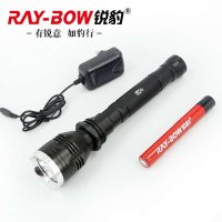 raybow锐豹户外强光手电筒T6强光充电防水远射1000米