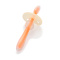 开优米 kiuimi 婴儿硅胶牙刷儿童宝宝专用柔护乳牙刷单面橘色