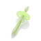 开优米 kiuimi 婴儿硅胶牙刷儿童宝宝专用柔护乳牙刷单面绿色