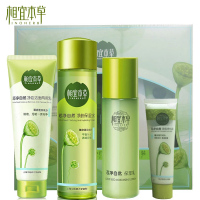 相宜本草 芯净自然三件套装 净妆洁面两用乳45g+保湿水155ml+保湿乳120g+净化泥60g