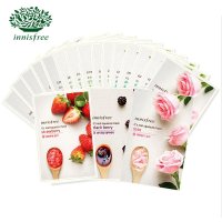 Innisfree/悦诗风吟 真萃鲜润面膜贴套装18片 补水保湿亮白 （草莓*6 黑莓*6 玫瑰*6）