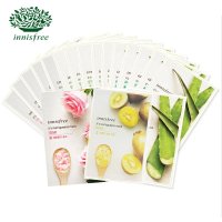 Innisfree/悦诗风吟 真萃鲜润面膜贴套装18片 补水保湿亮白 （奇异果*6 芦荟*6 玫瑰*6）