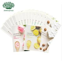 Innisfree/悦诗风吟 真萃鲜润面膜贴套装18片 补水保湿亮白 （乳木果*6 奇异果*6 玫瑰*6）