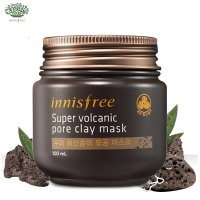 innisfree/悦诗风吟济州岛火山岩泥super多效面膜 100ml 毛孔清洁去黑头紧实补水面膜