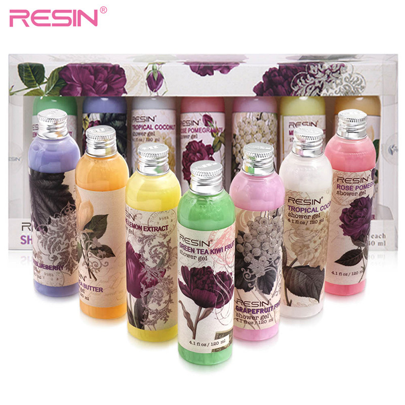 RESIN 语欣 神秘迷情香氛护肤精油沐浴露套装120ml×7 港版出口装 浪漫美肌双重SPA沐浴乳