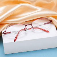 SUN TILES近视眼镜女款半框防蓝光变色眼镜平光电脑护目镜超轻防紫外线