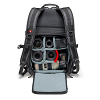 曼富图曼哈顿系列MB MN-BP-MV-50双肩摄影包单反相机包1机4-5镜 15.4寸笔记本 背开可拆内旦