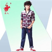 名人青少年中大男童装牛仔新品纯棉长裤