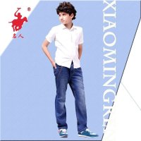 名人服饰中大男儿童牛仔裤夏季首选牛仔长裤